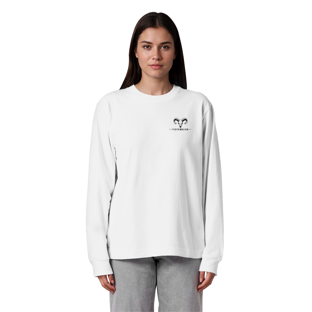 Tiefenblick Tiefenblick 1 Fun - Organic Heavy Oversized Longsleeve T-Shirt