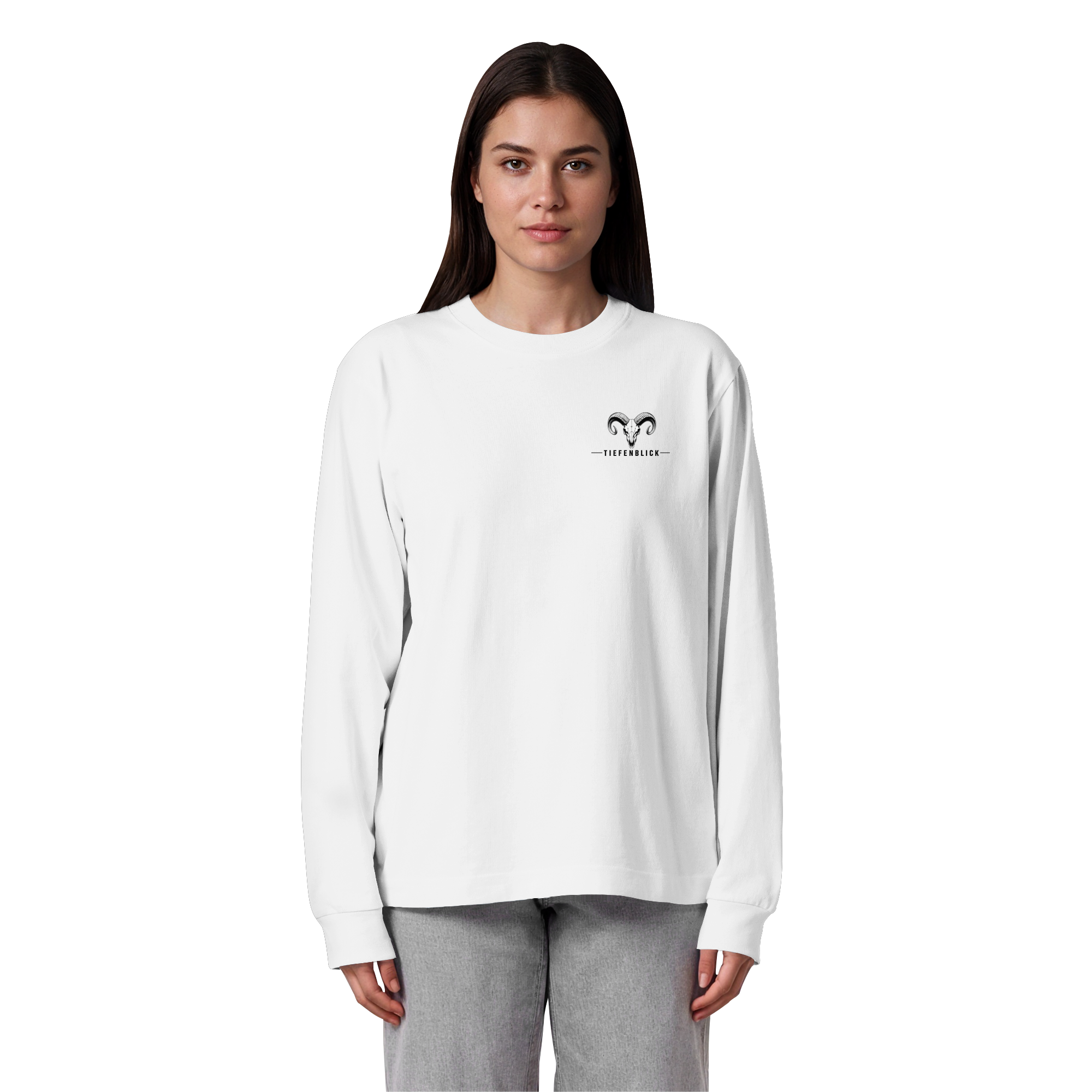 Tiefenblick Tiefenblick 1 Fun - Organic Heavy Oversized Longsleeve T-Shirt
