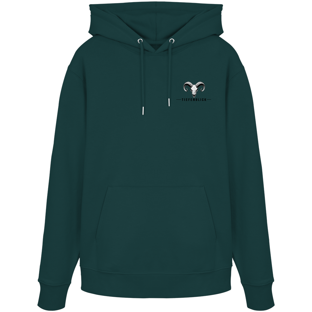 Tiefenblick Snowboarden Halfpipe  - Organic Hoodie