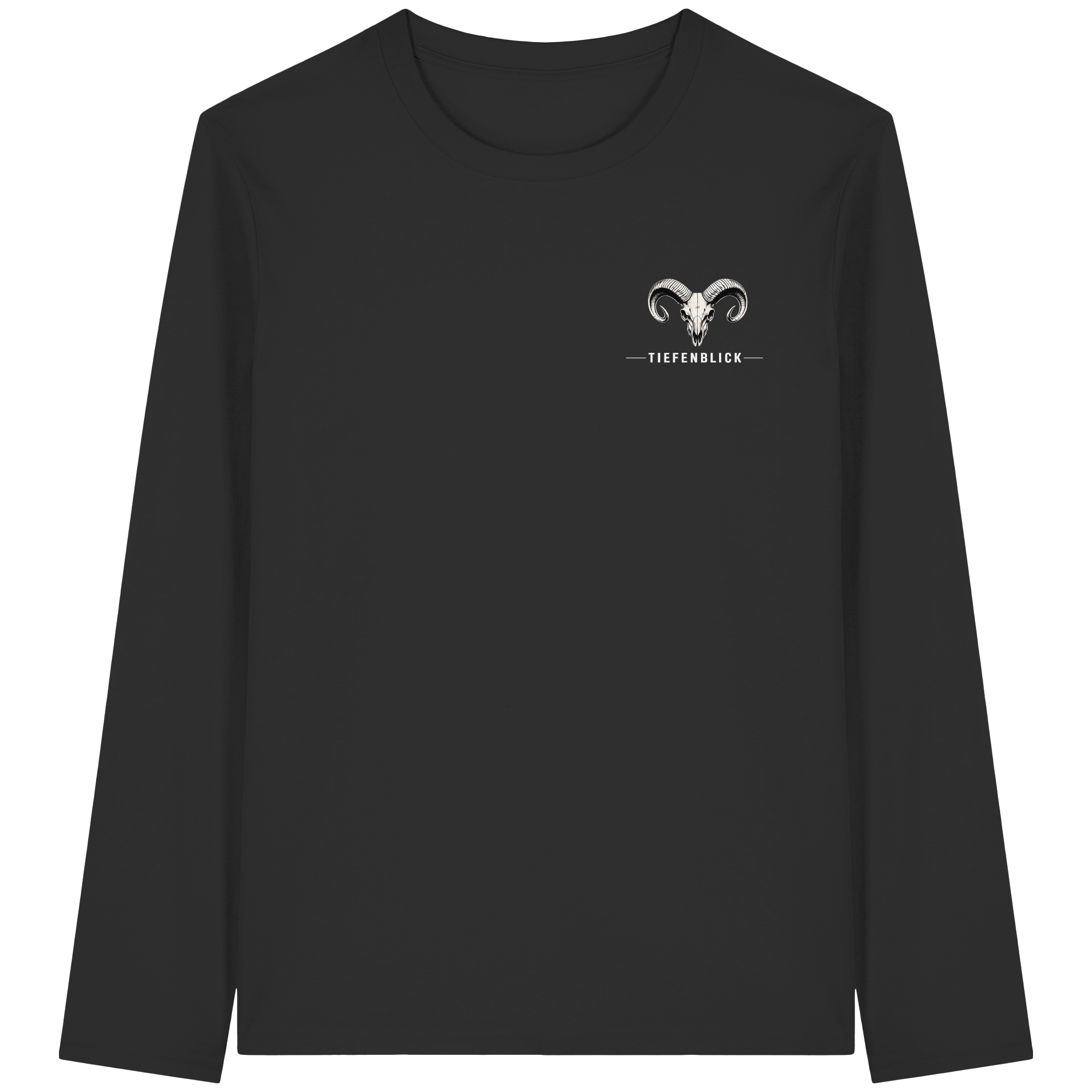 Tiefenblick Downhill - Organic Longsleeve T-Shirt