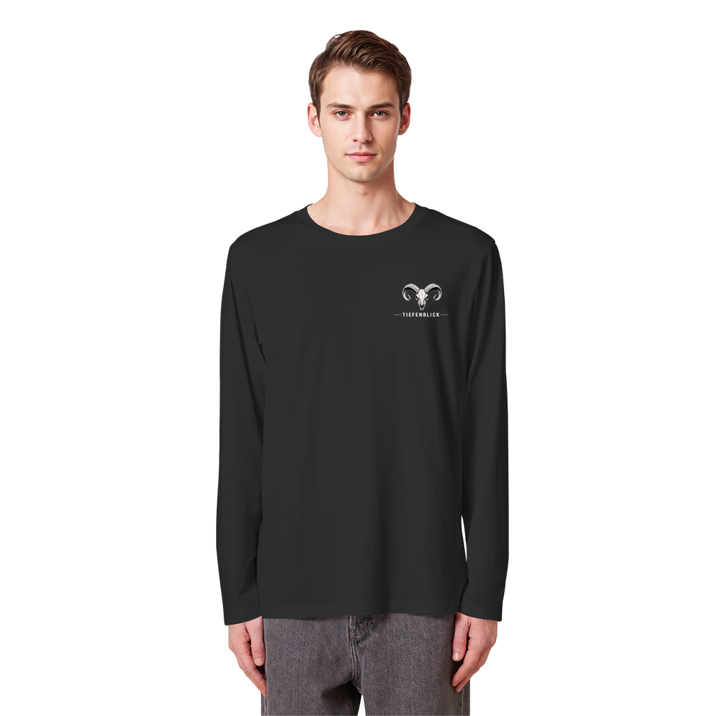 Tiefenblick Skelett Fun - Organic Longsleeve T-Shirt