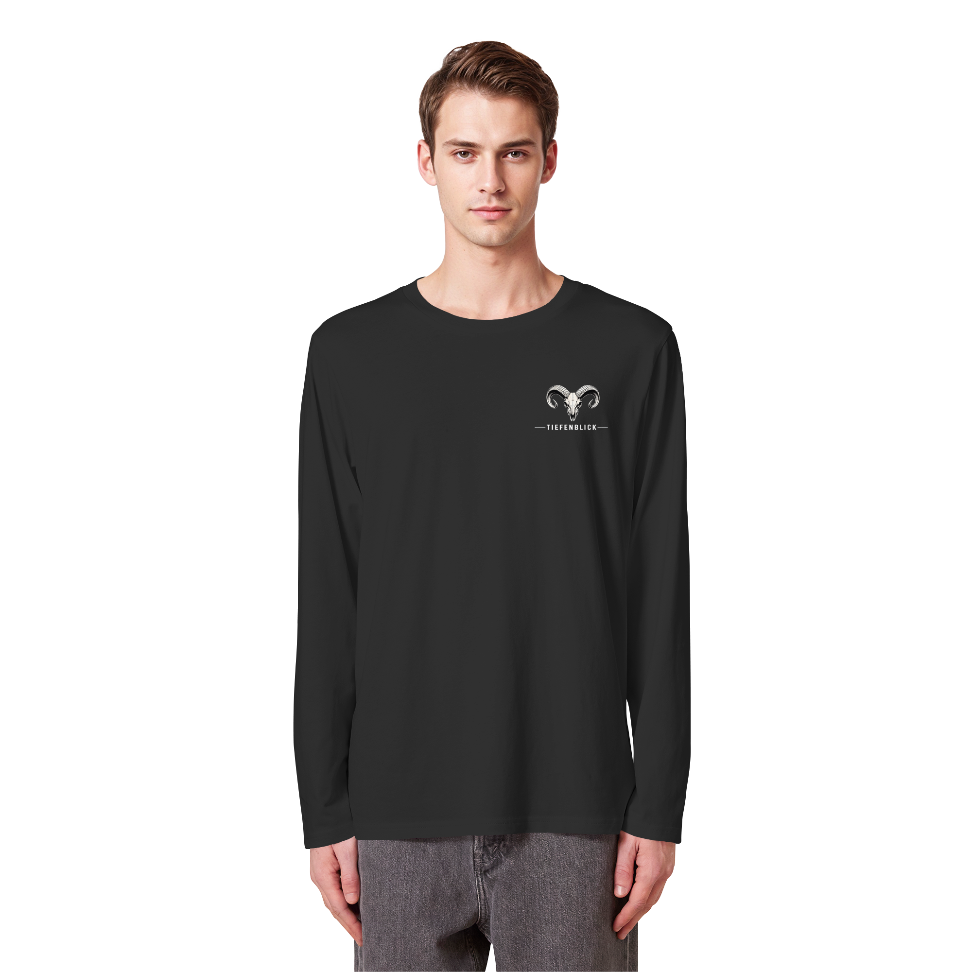 Tiefenblick Skelett Fun - Organic Longsleeve T-Shirt