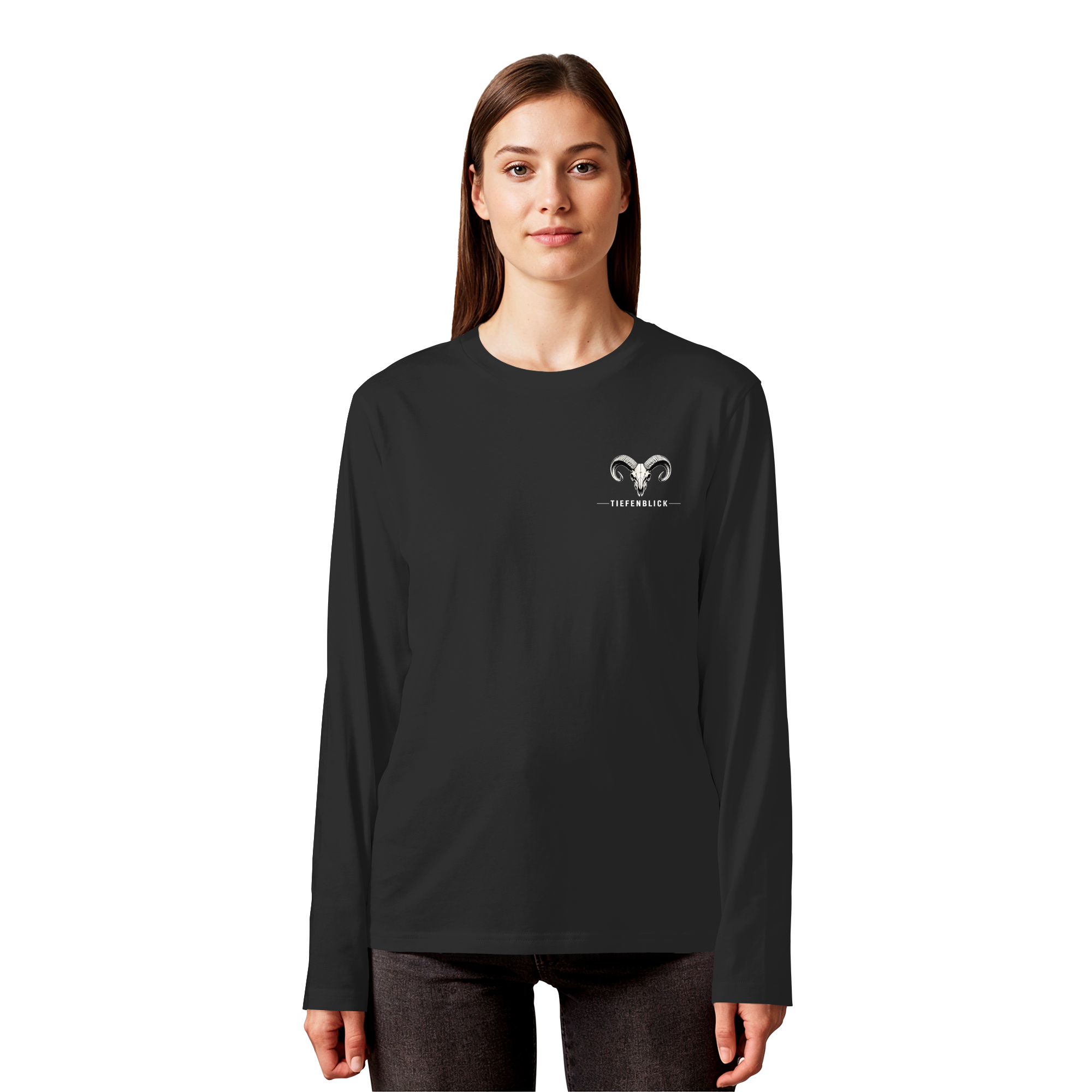 Tiefenblick Skelett Fun - Organic Longsleeve T-Shirt