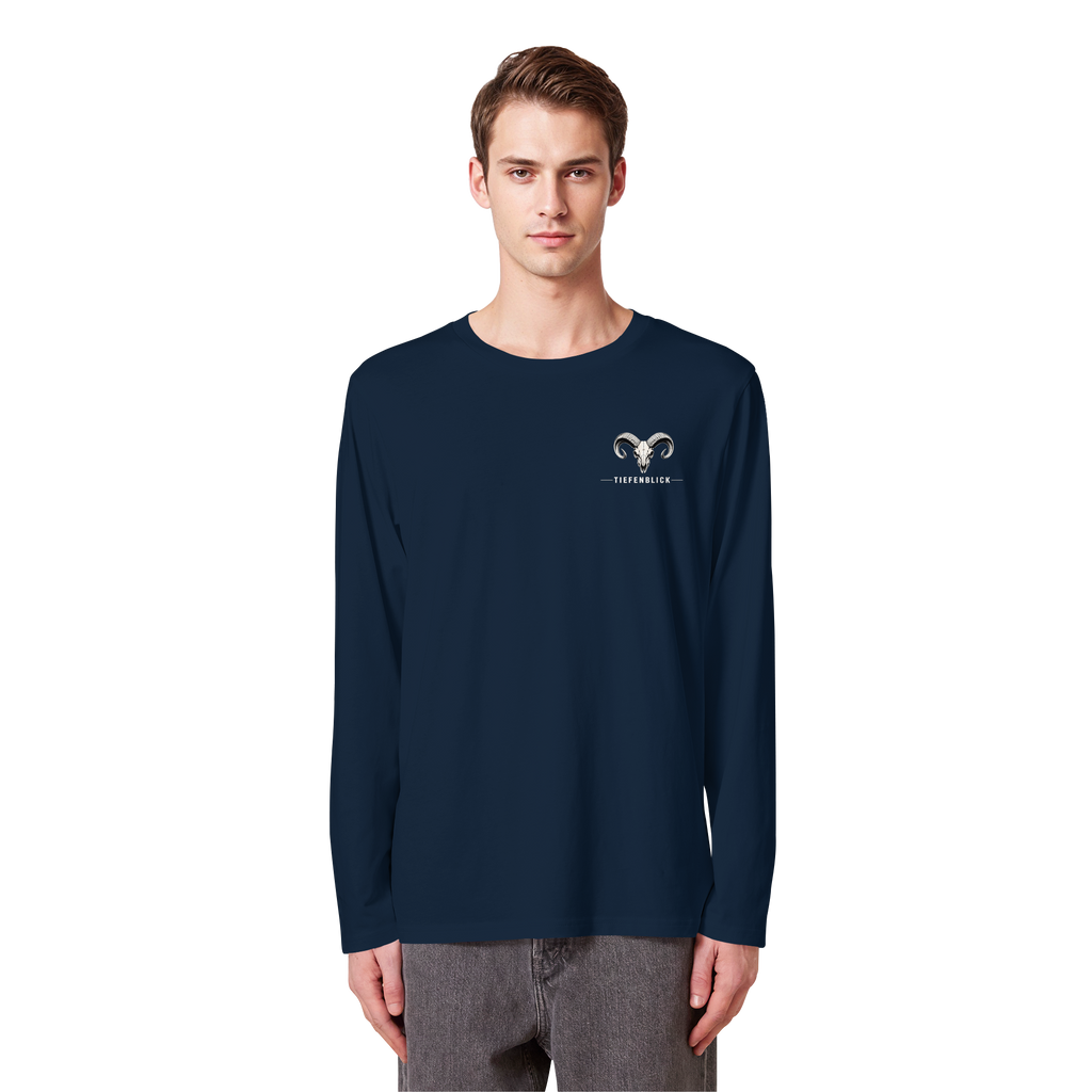 Tiefenblick Skelett Fun - Organic Longsleeve T-Shirt