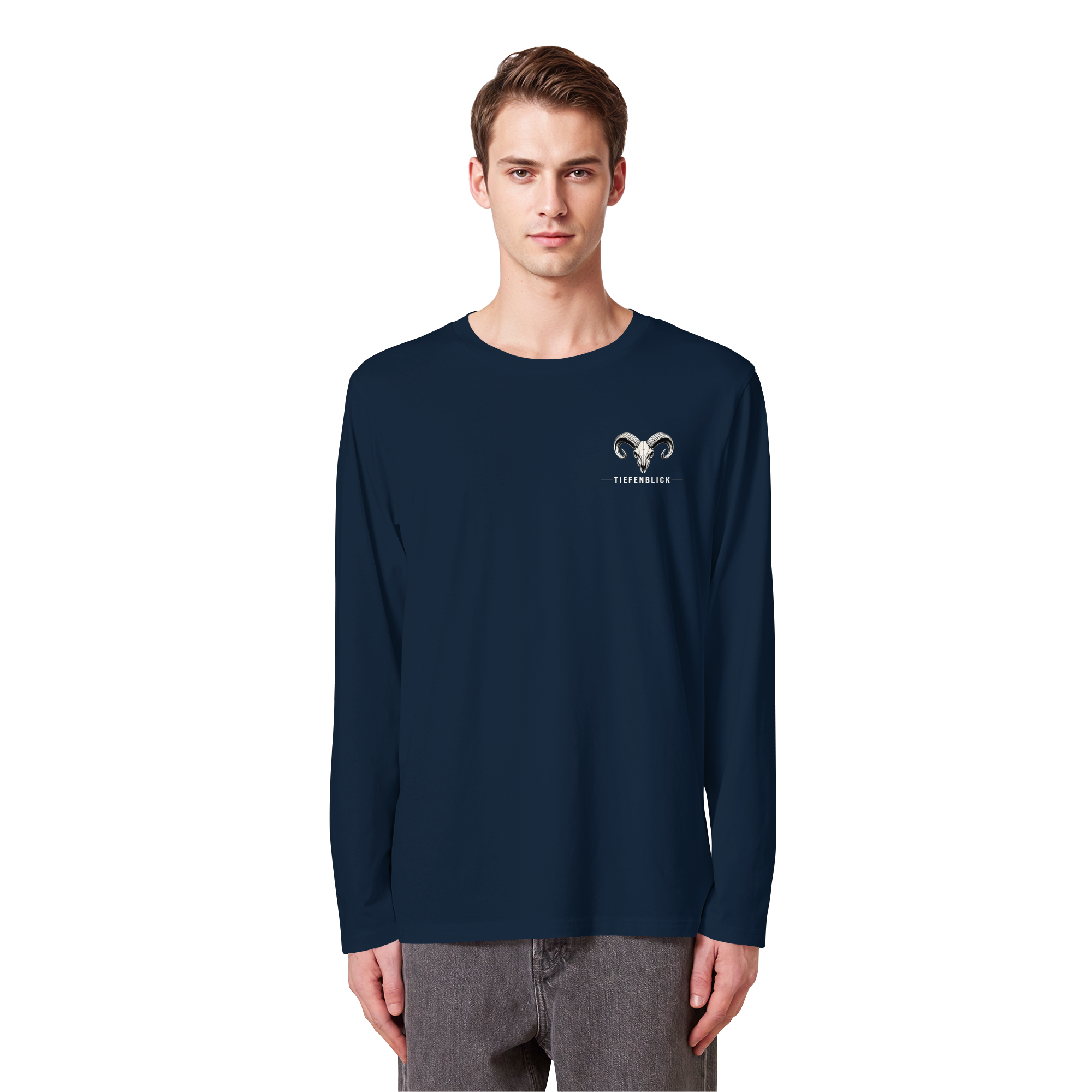 Tiefenblick Skelett Fun - Organic Longsleeve T-Shirt