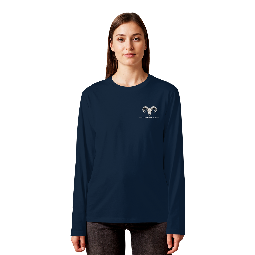 Tiefenblick Skelett Fun - Organic Longsleeve T-Shirt