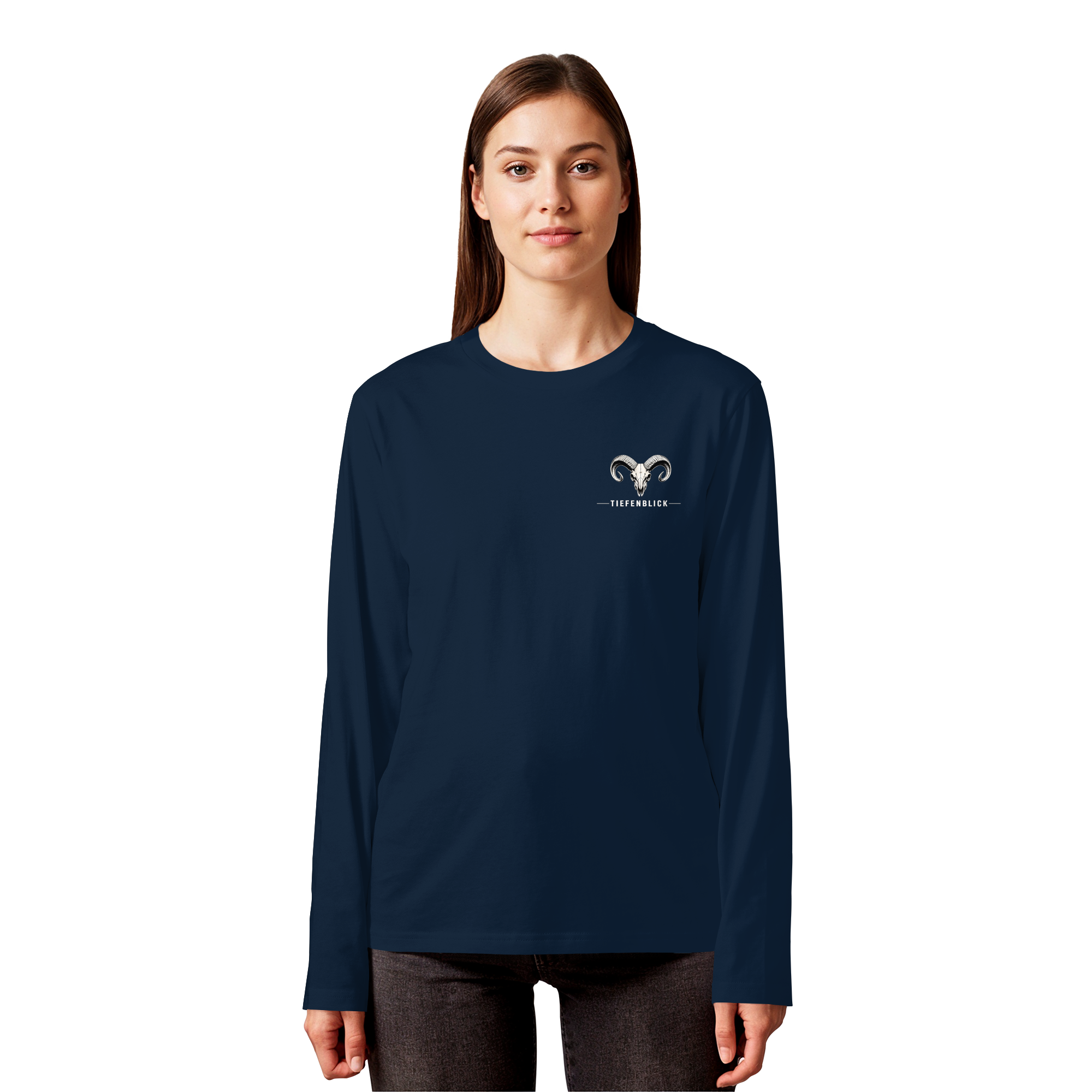 Tiefenblick Skelett Fun - Organic Longsleeve T-Shirt