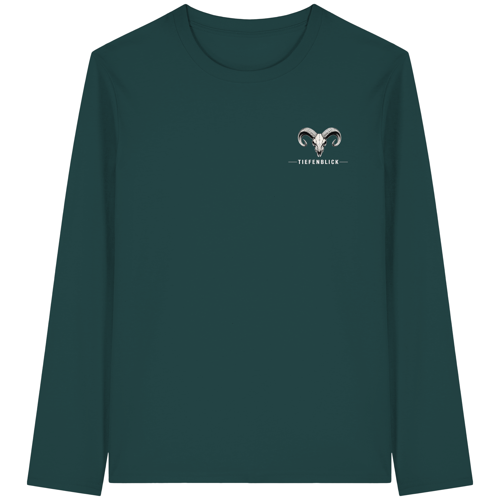 Tiefenblick Snowboarden Halfpipe - Organic Longsleeve T-Shirt