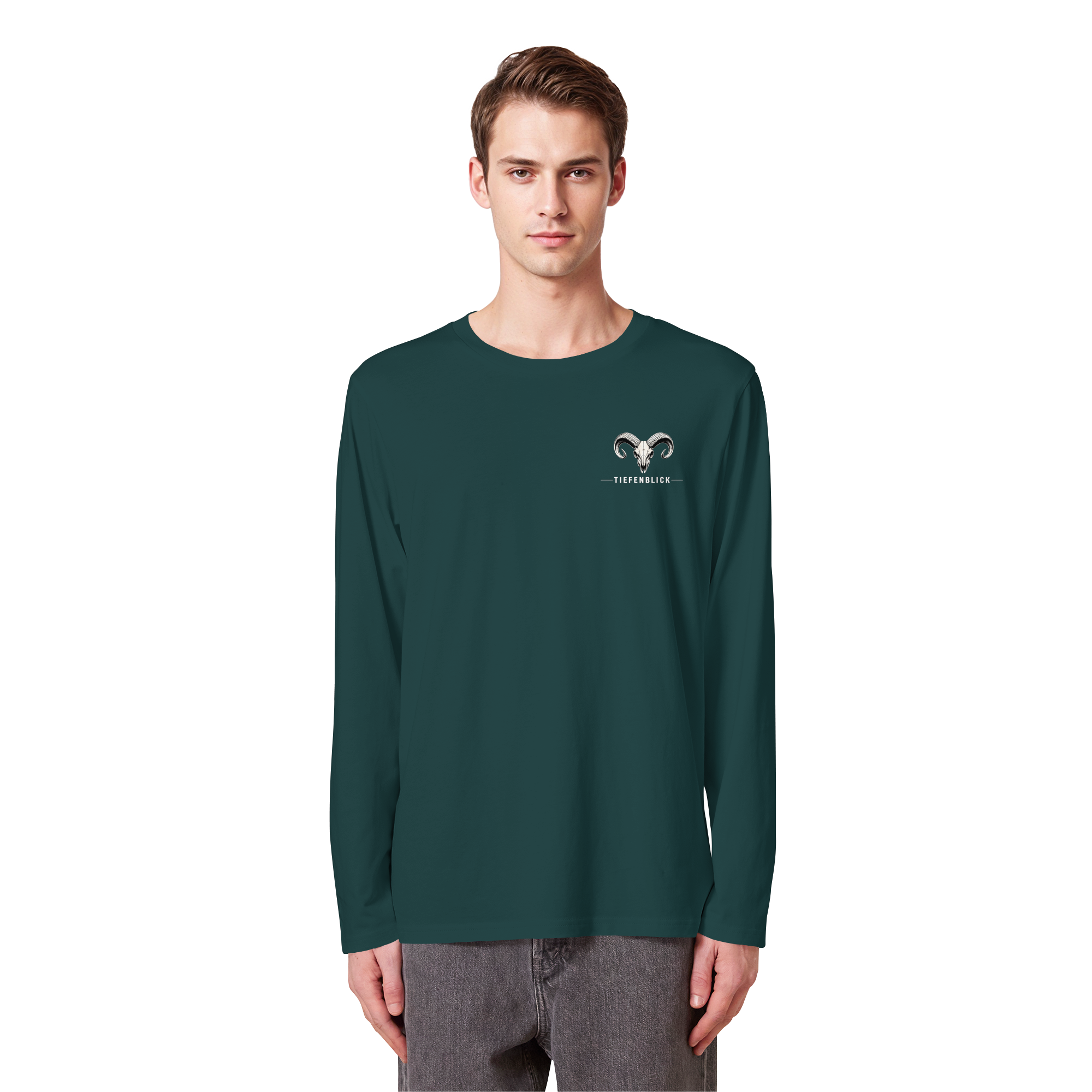 Tiefenblick Skelett Fun - Organic Longsleeve T-Shirt
