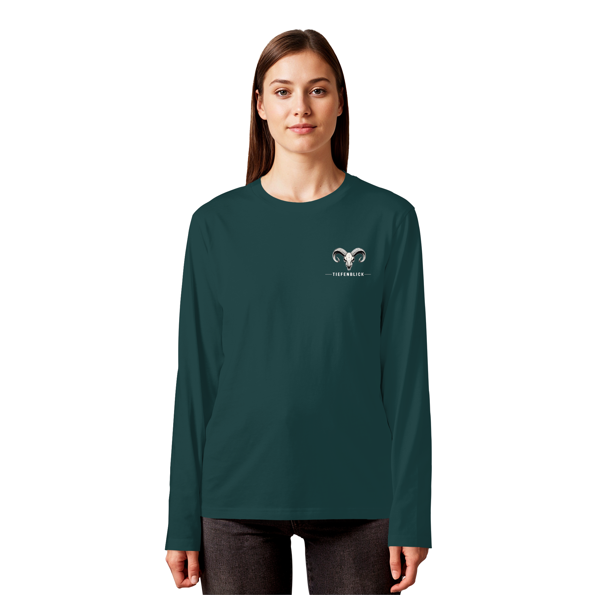 Tiefenblick Skelett Fun - Organic Longsleeve T-Shirt