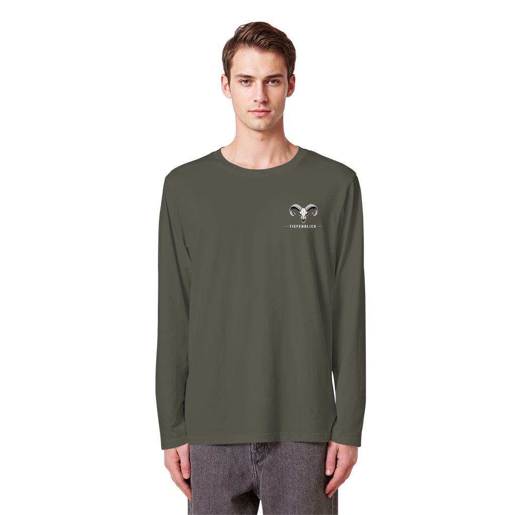 Tiefenblick Skelett Fun - Organic Longsleeve T-Shirt