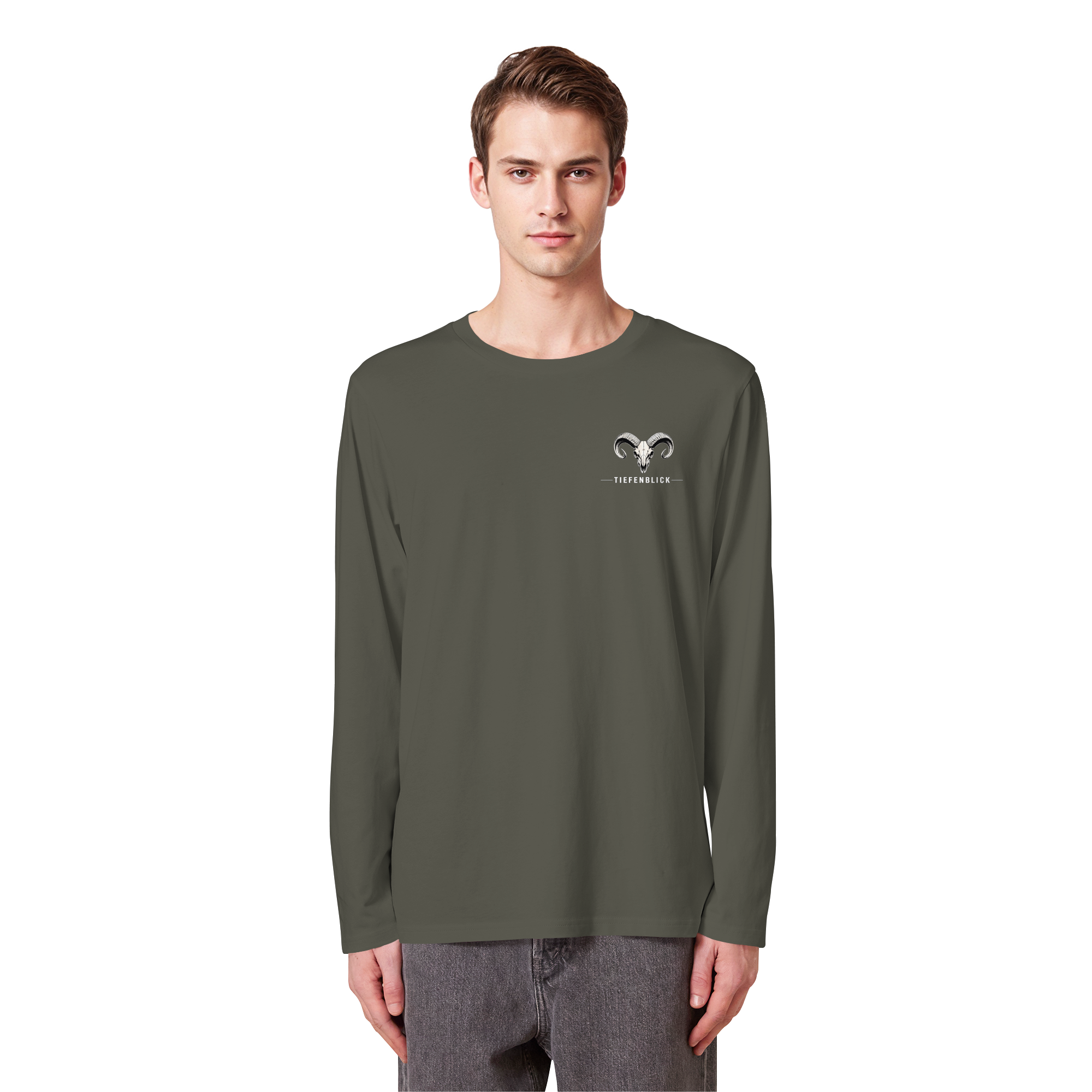 Tiefenblick Skelett Fun - Organic Longsleeve T-Shirt