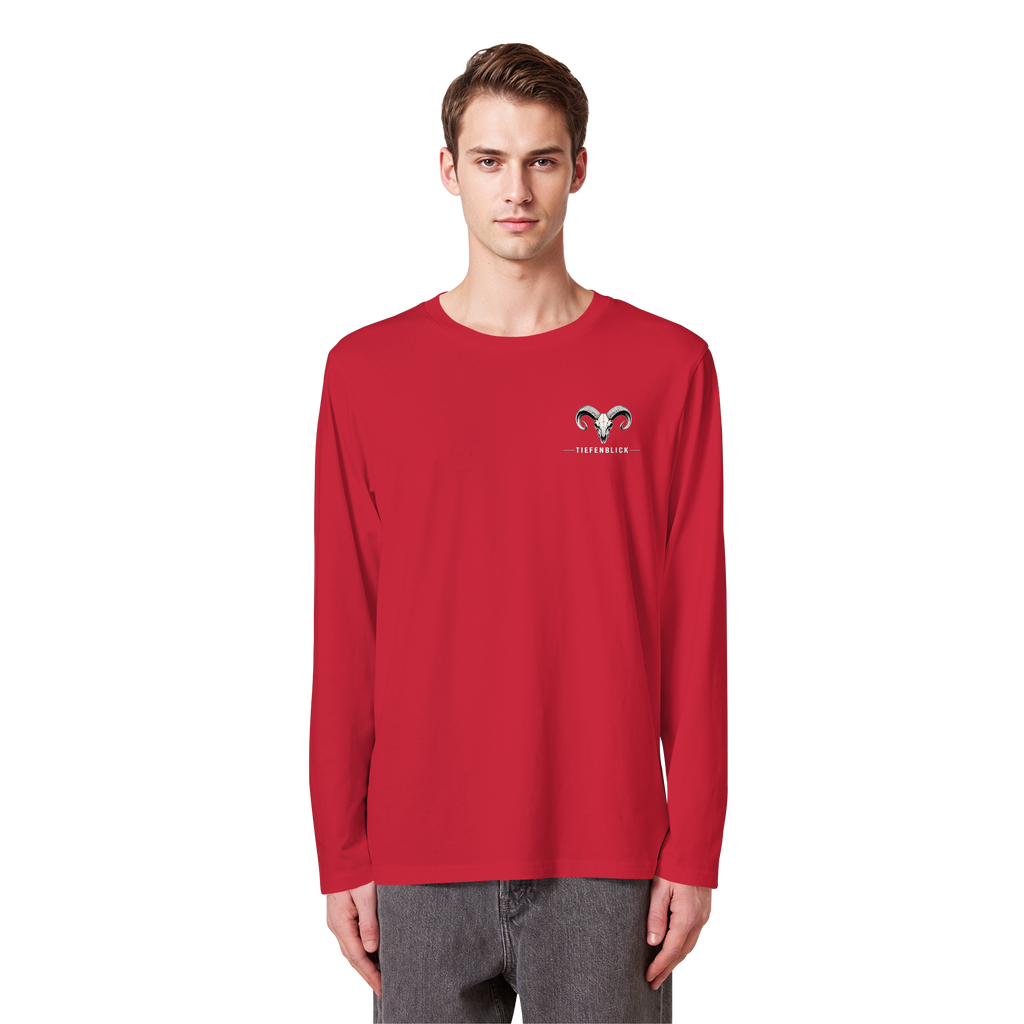 Tiefenblick Skelett Fun - Organic Longsleeve T-Shirt