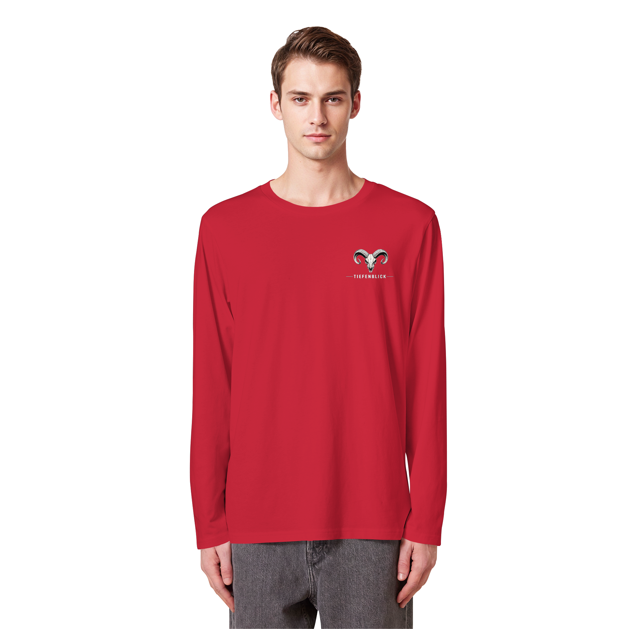 Tiefenblick Skelett Fun - Organic Longsleeve T-Shirt