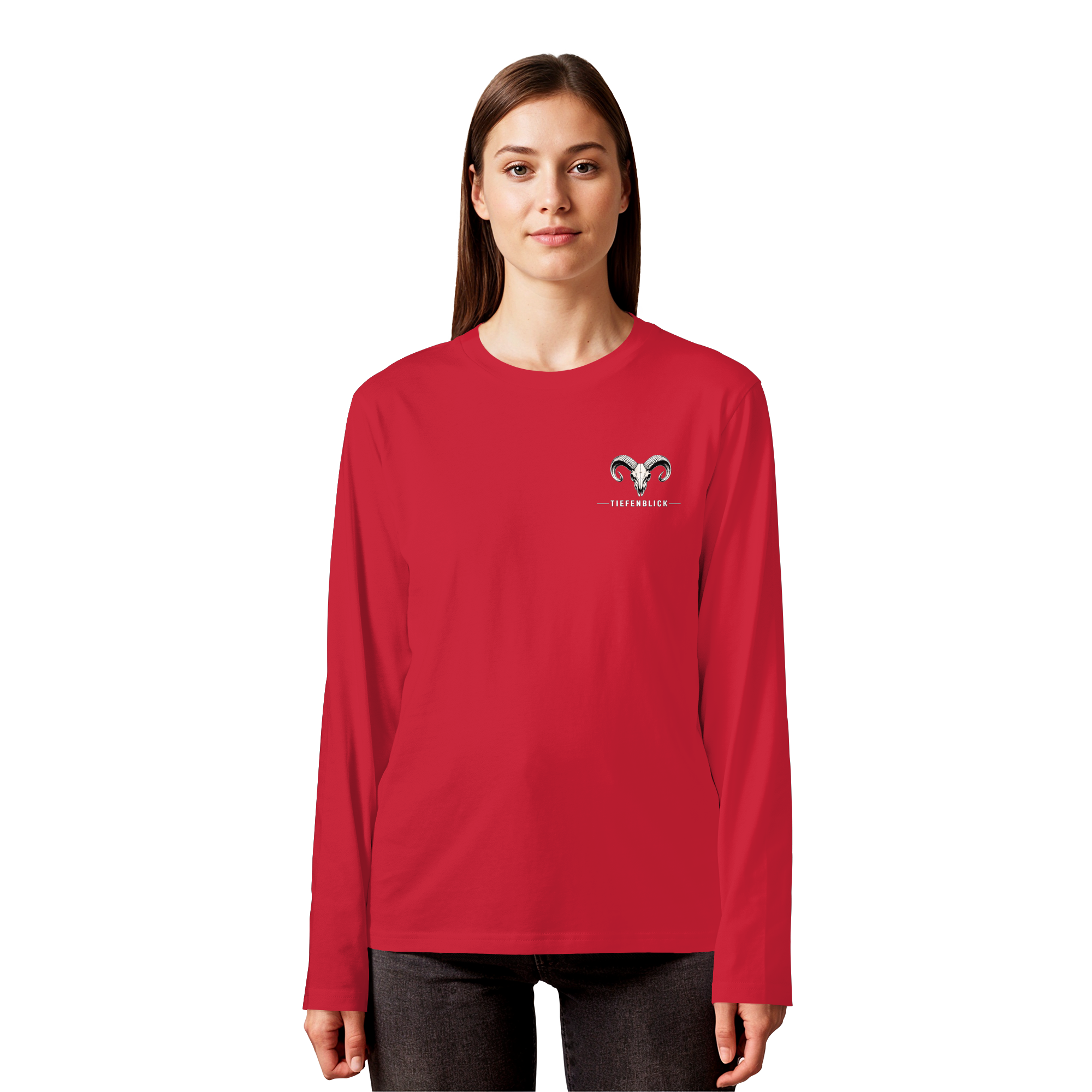 Tiefenblick Skelett Fun - Organic Longsleeve T-Shirt