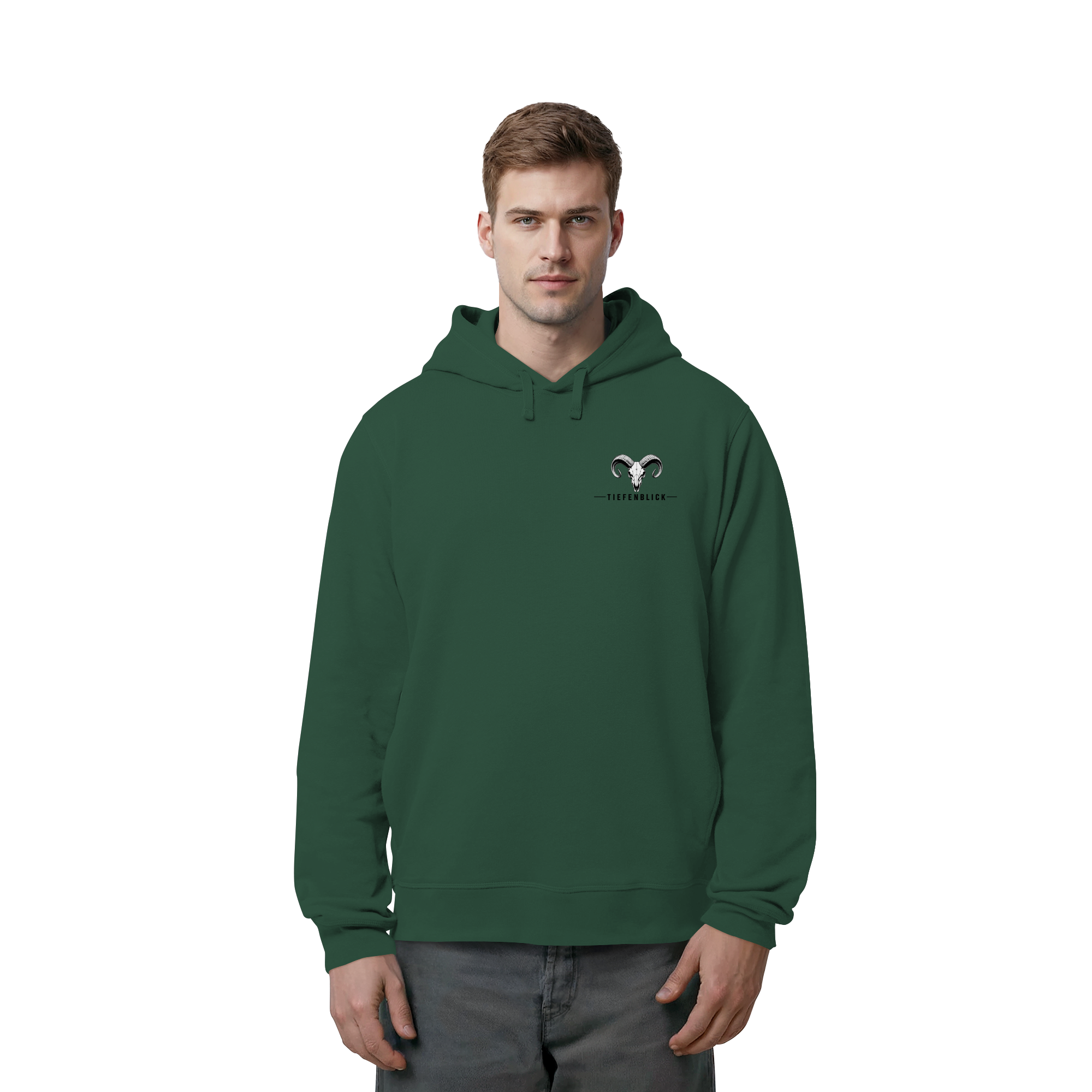 Tiefenblick Wandern Herz - Organic Side Pocket Hoodie