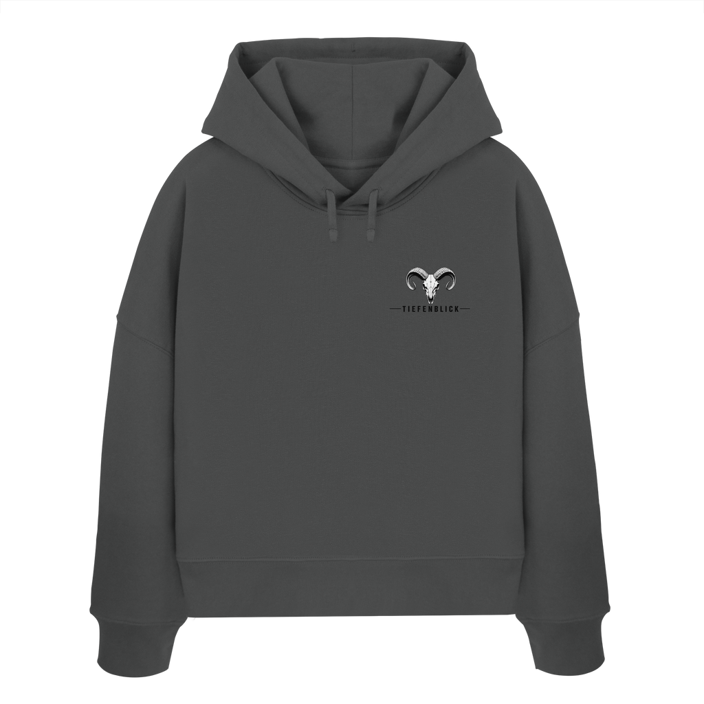 Tiefenblick Wandern Herz - Womens Organic Boxcut Hoodie