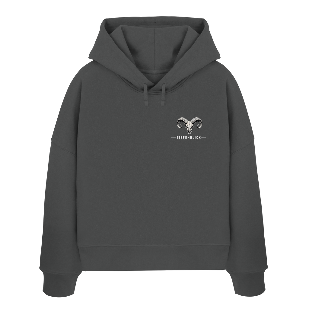 Tiefenblick Skelett Fun - Womens Organic Boxcut Hoodie
