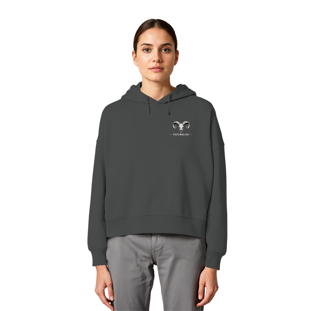 Tiefenblick Skelett Fun - Womens Organic Boxcut Hoodie