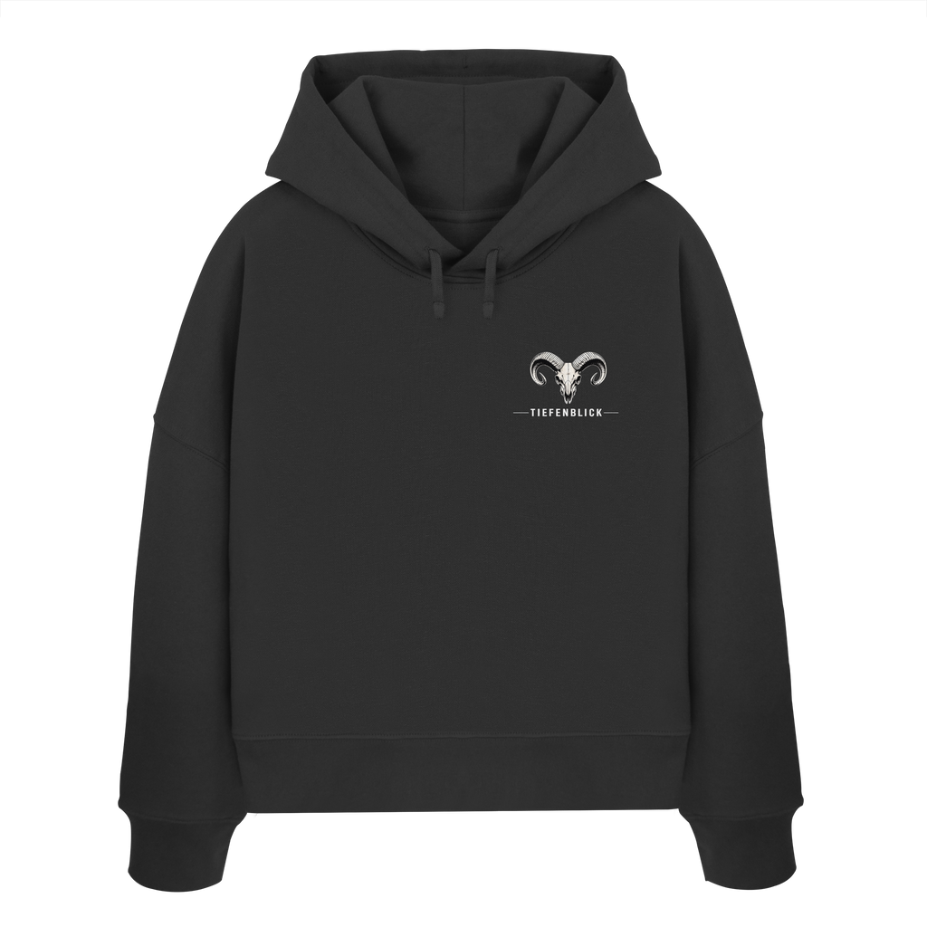 Tiefenblick Skelett Fun - Womens Organic Boxcut Hoodie
