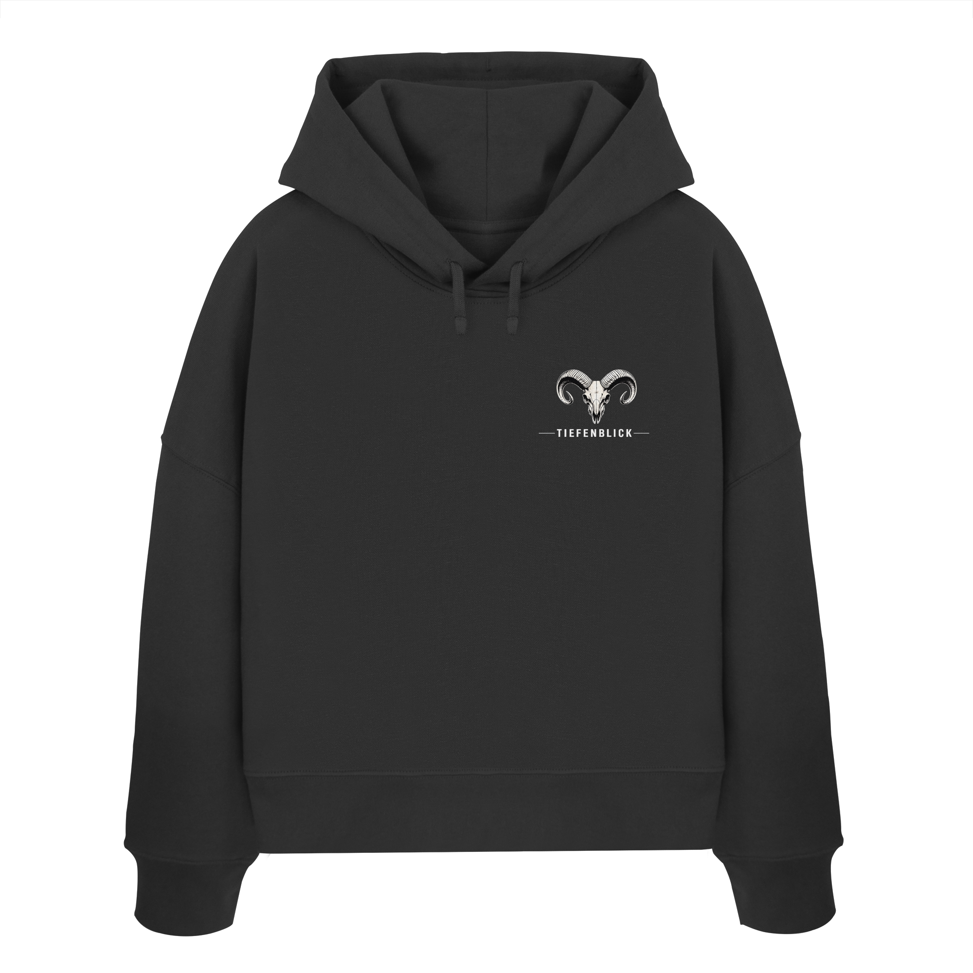 Tiefenblick Skelett Fun - Womens Organic Boxcut Hoodie