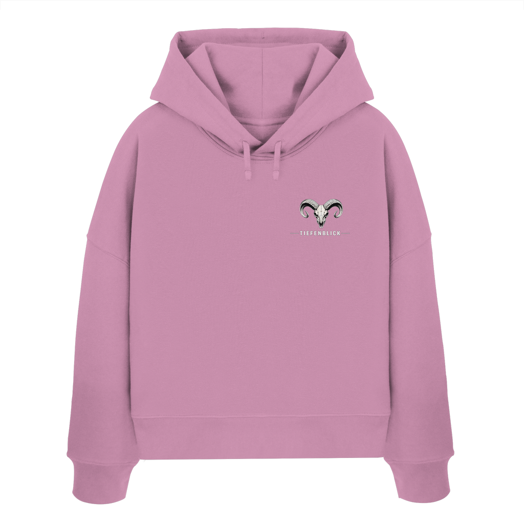 Tiefenblick Skelett Fun - Womens Organic Boxcut Hoodie