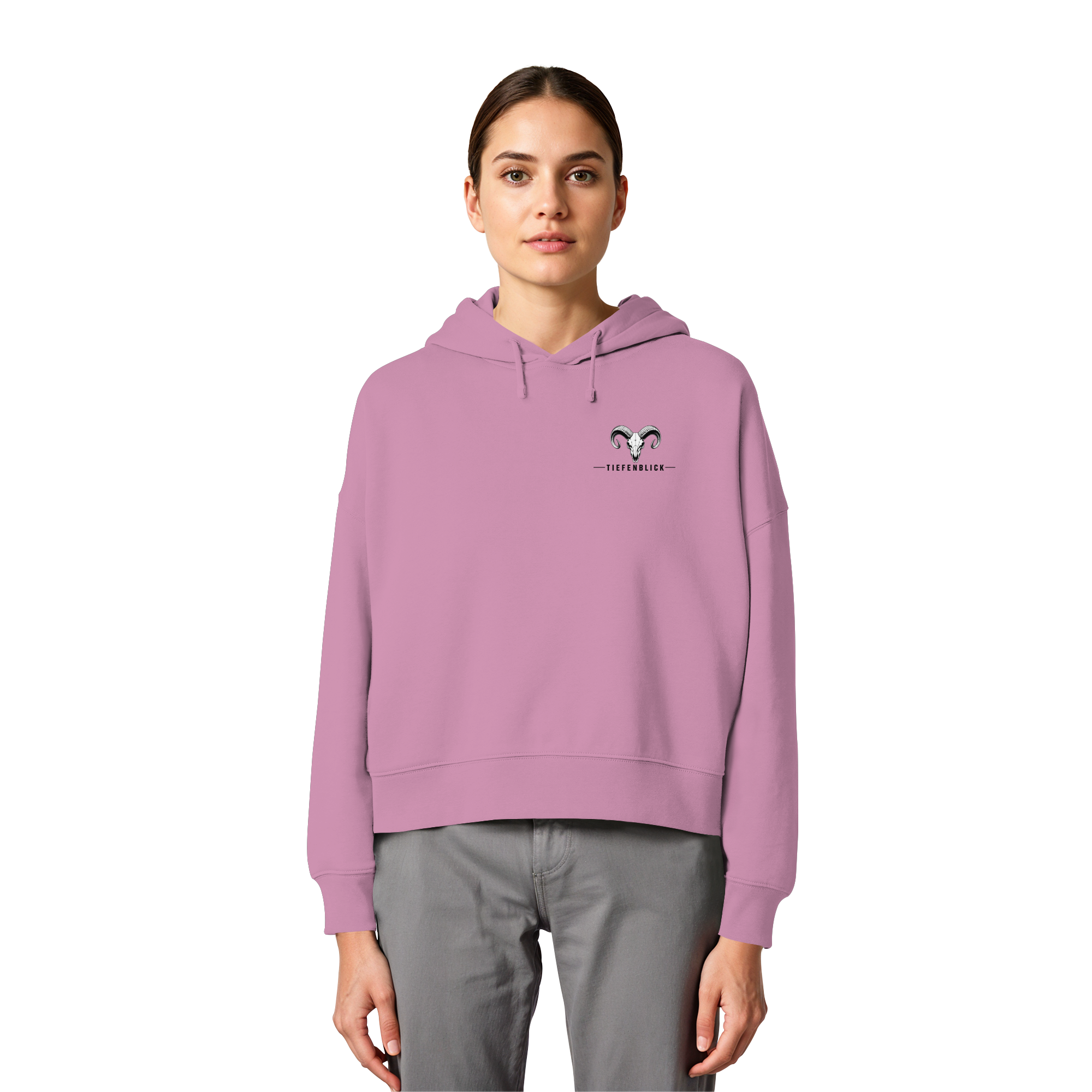 Tiefenblick Snowboarden Halfpipe - Womens Organic Boxcut Hoodie