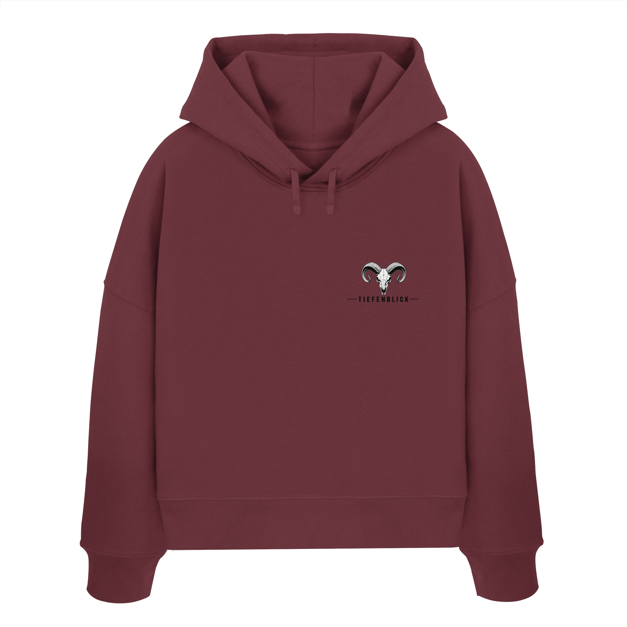 Tiefenblick Tiefe Fun  - Womens Organic Boxcut Hoodie