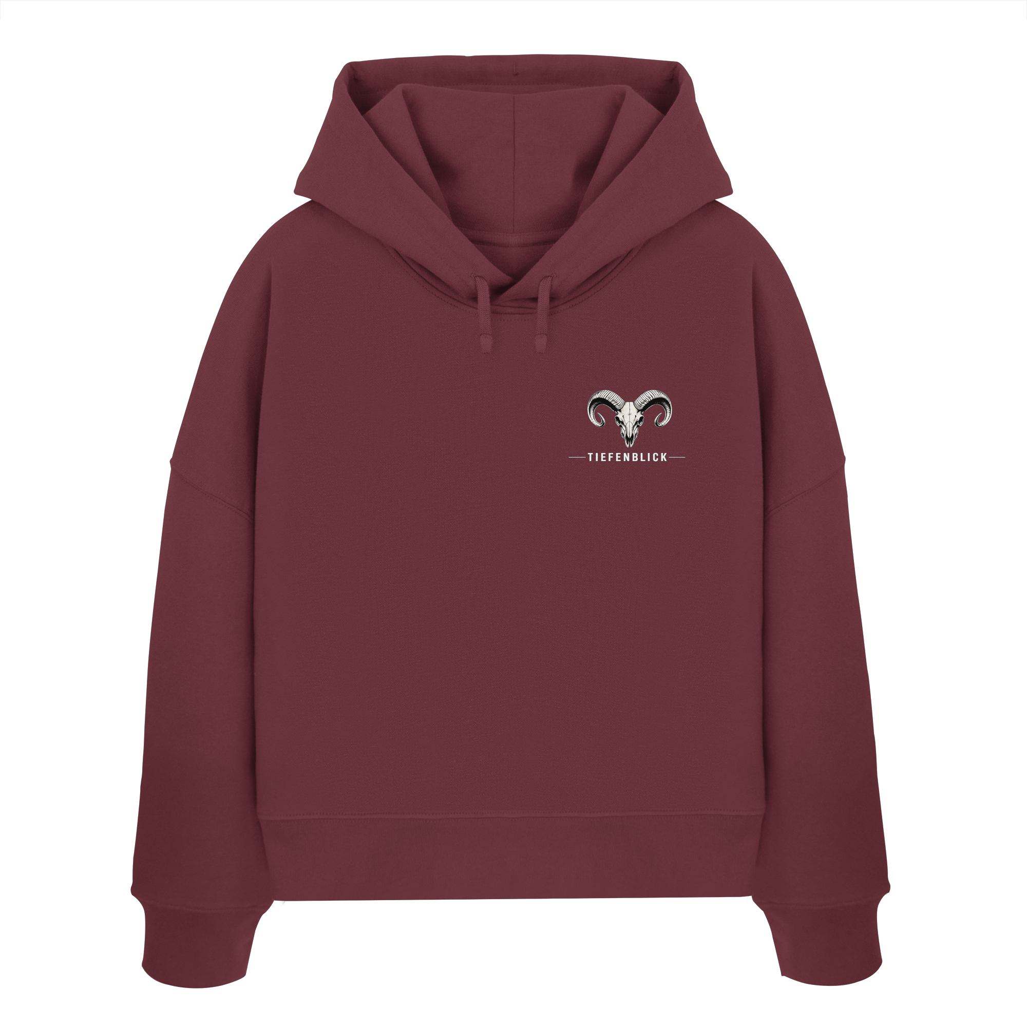 Tiefenblick Skelett Fun - Womens Organic Boxcut Hoodie