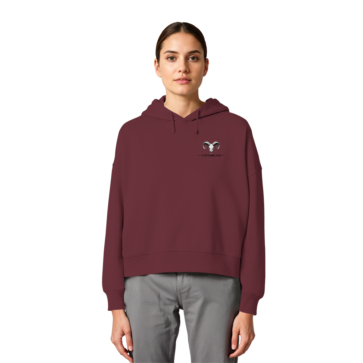 Tiefenblick Adrenalin Gondel Fun - Womens Organic Boxcut Hoodie