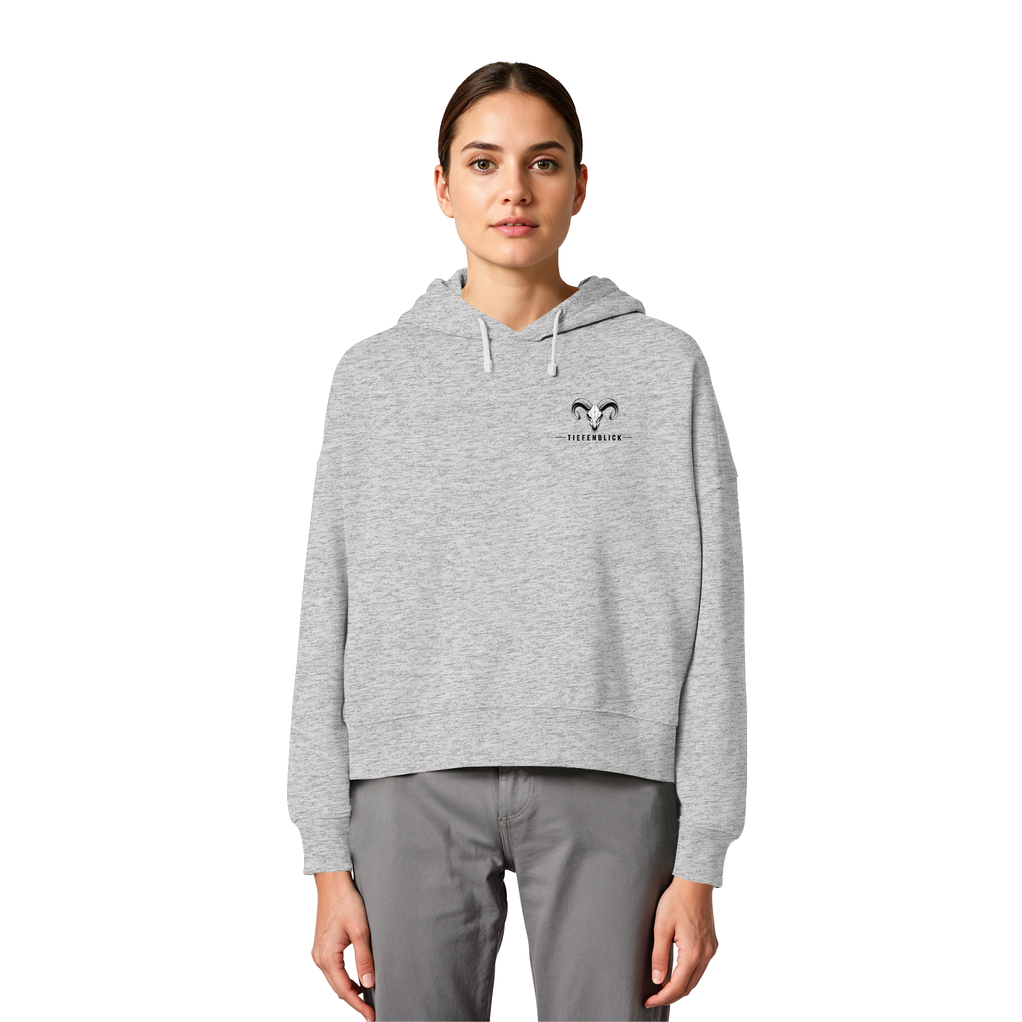 Tiefenblick Wandern Herz - Womens Organic Boxcut Hoodie