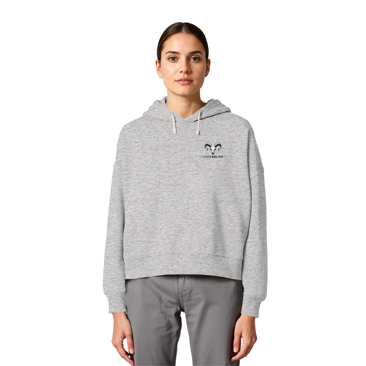 Tiefenblick Gondel Fun  - Womens Organic Boxcut Hoodie
