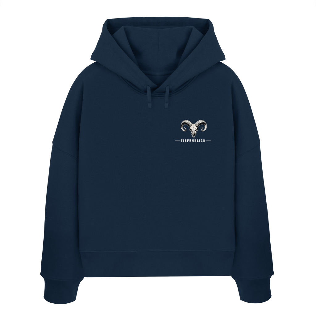 Tiefenblick Skelett Fun - Womens Organic Boxcut Hoodie