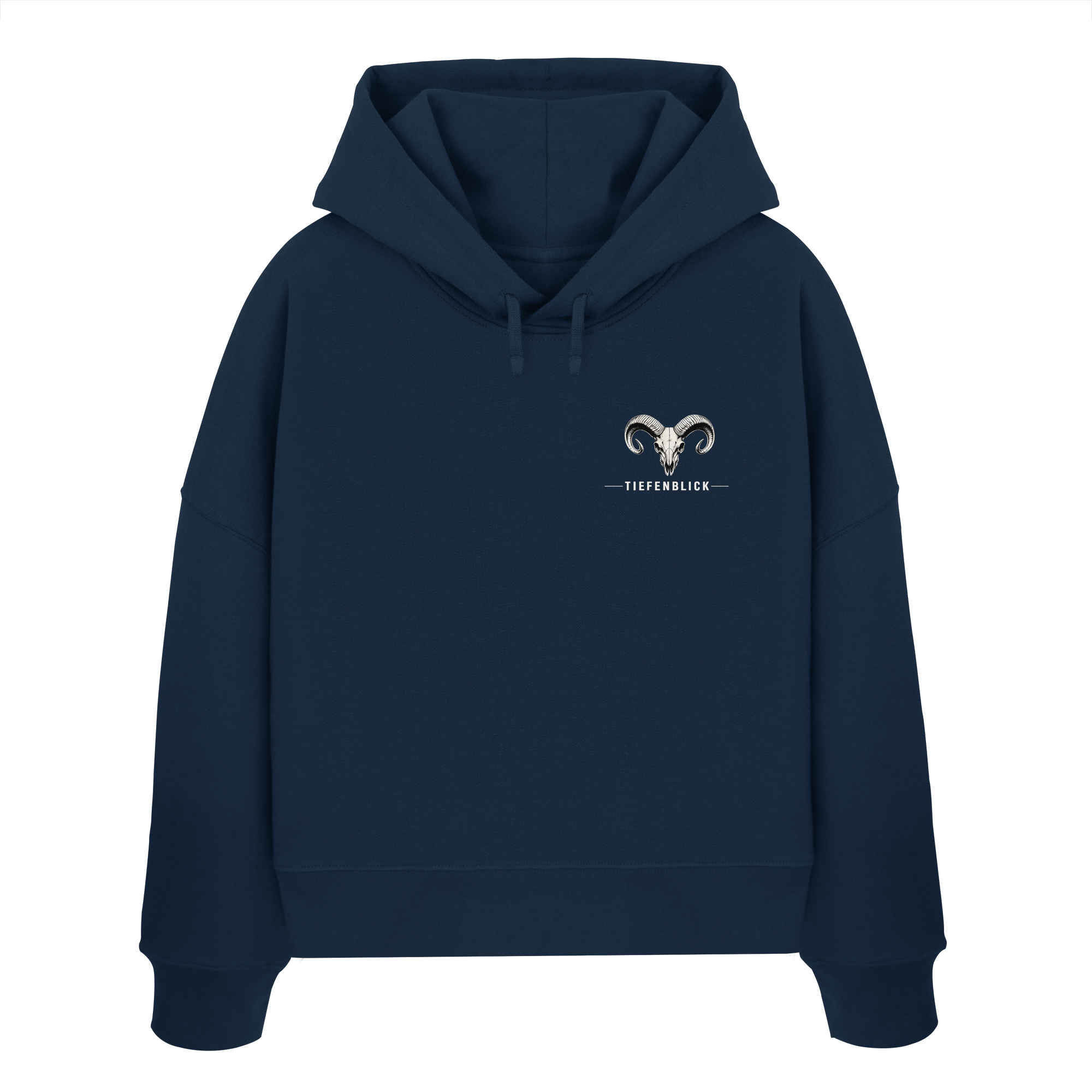 Tiefenblick Skelett Fun - Womens Organic Boxcut Hoodie