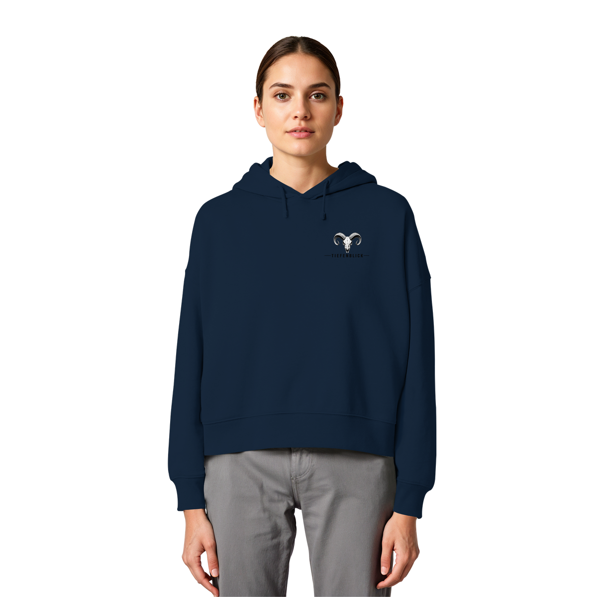 Tiefenblick Adrenalin Gondel Fun - Womens Organic Boxcut Hoodie