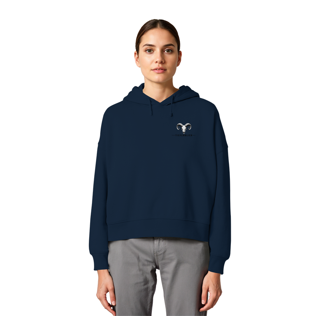 Tiefenblick Gondel Adrenalin Fun - Womens Organic Boxcut Hoodie