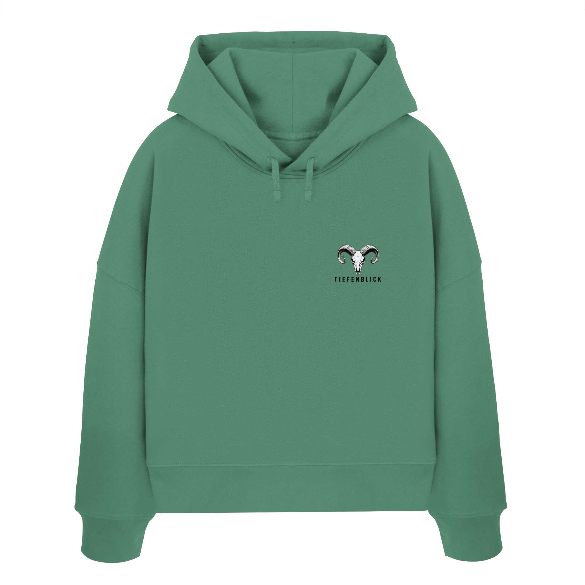 Tiefenblick Tiefe Fun  - Womens Organic Boxcut Hoodie