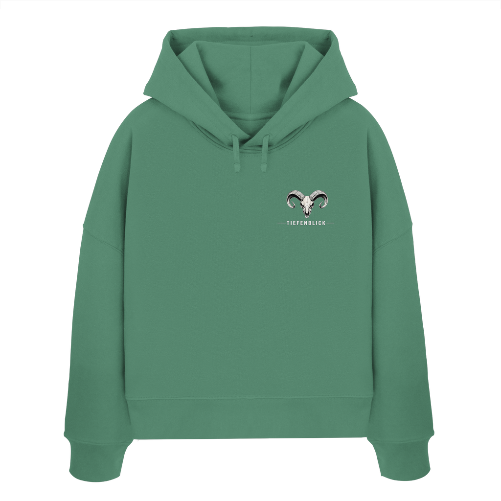 Tiefenblick Skelett Fun - Womens Organic Boxcut Hoodie
