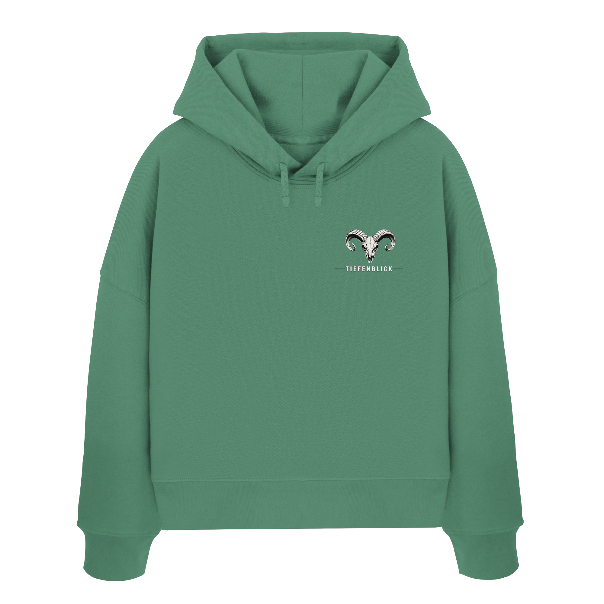Tiefenblick Skelett Fun - Womens Organic Boxcut Hoodie