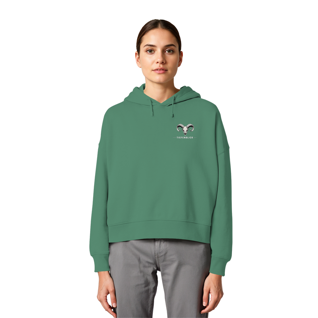 Tiefenblick Skelett Fun - Womens Organic Boxcut Hoodie
