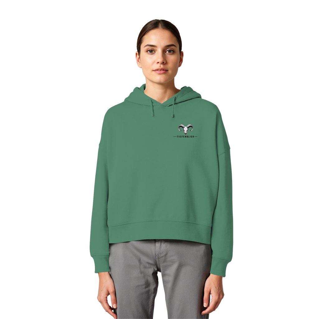 Tiefenblick Gondel Adrenalin Fun - Womens Organic Boxcut Hoodie