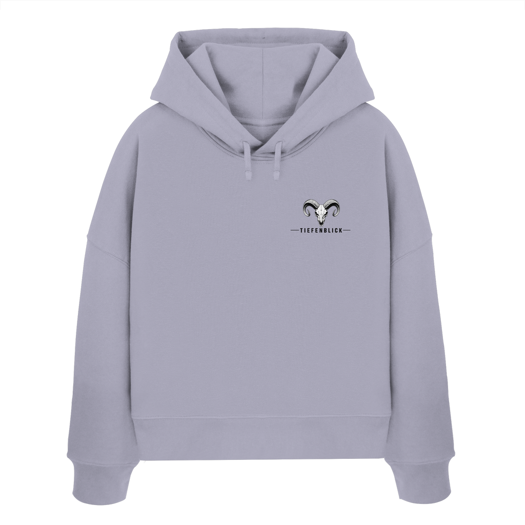 Tiefenblick Wandern Herz - Womens Organic Boxcut Hoodie