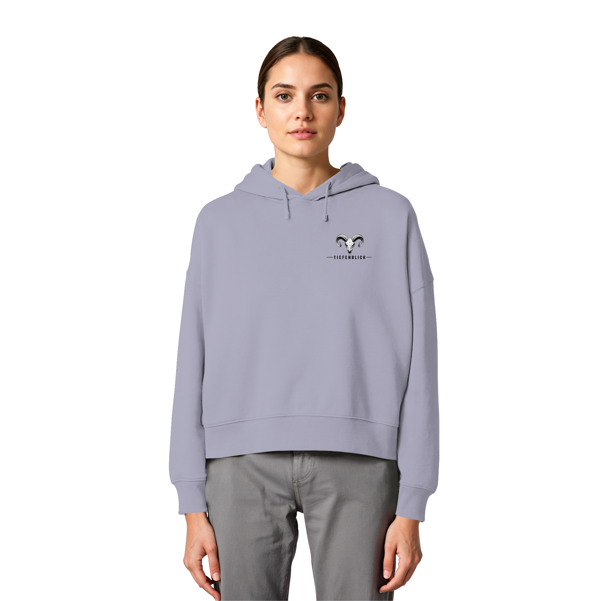 Tiefenblick Wandern Herz - Womens Organic Boxcut Hoodie