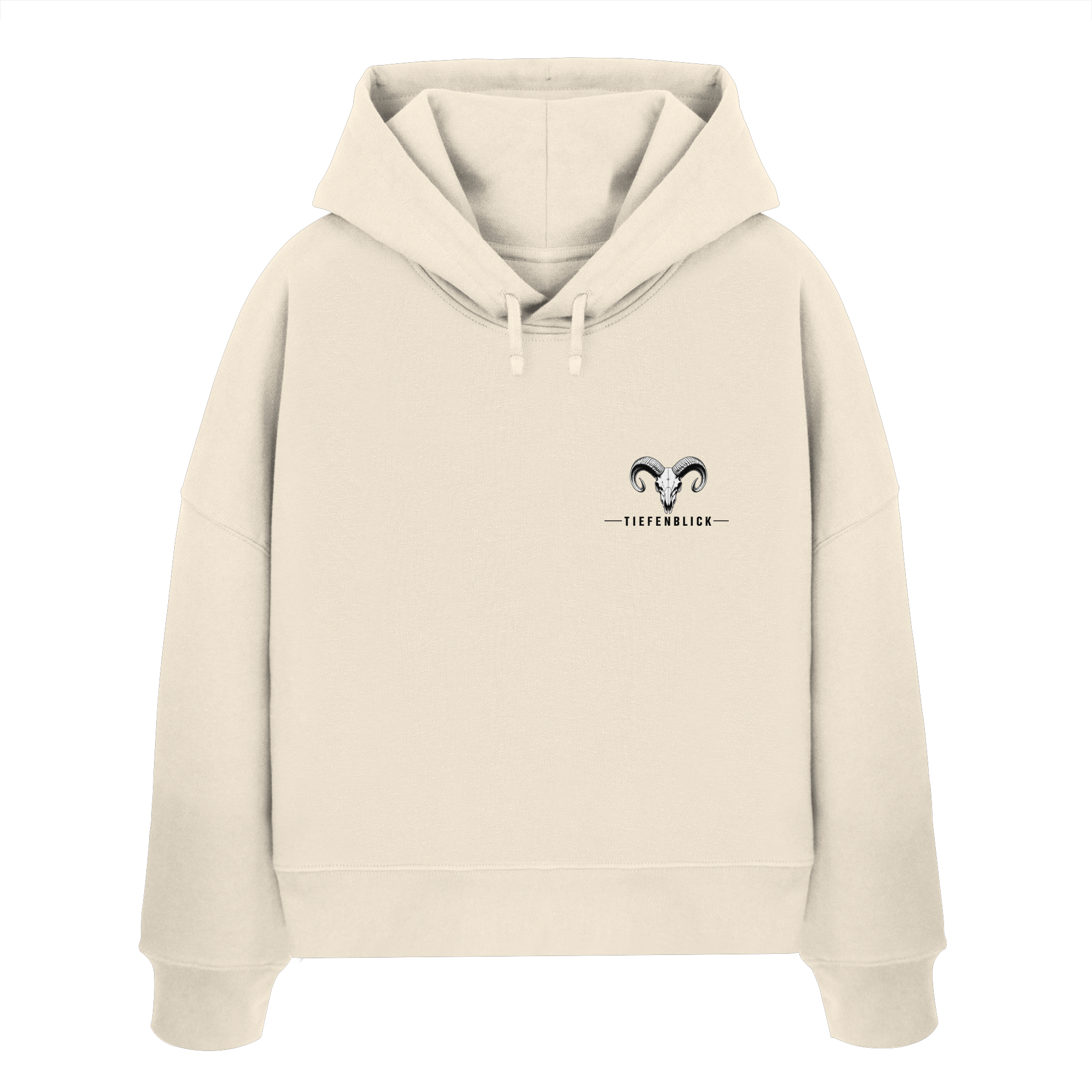 Tiefenblick Tiefe Fun  - Womens Organic Boxcut Hoodie