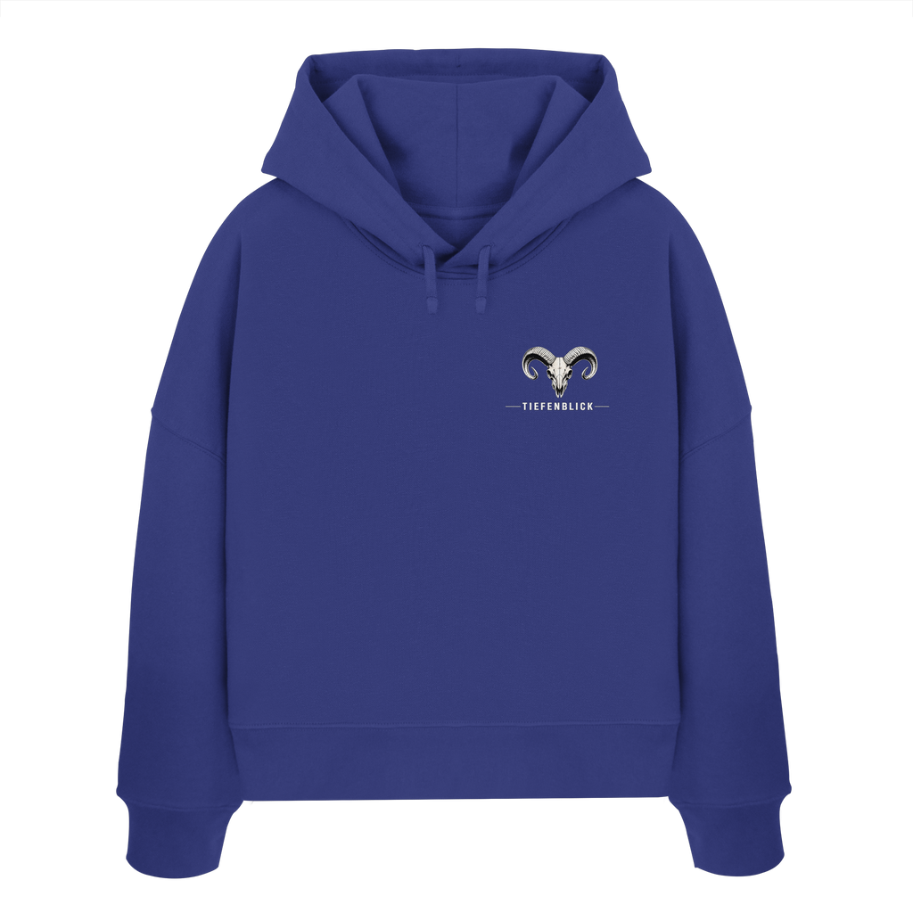 Tiefenblick Skelett Fun - Womens Organic Boxcut Hoodie
