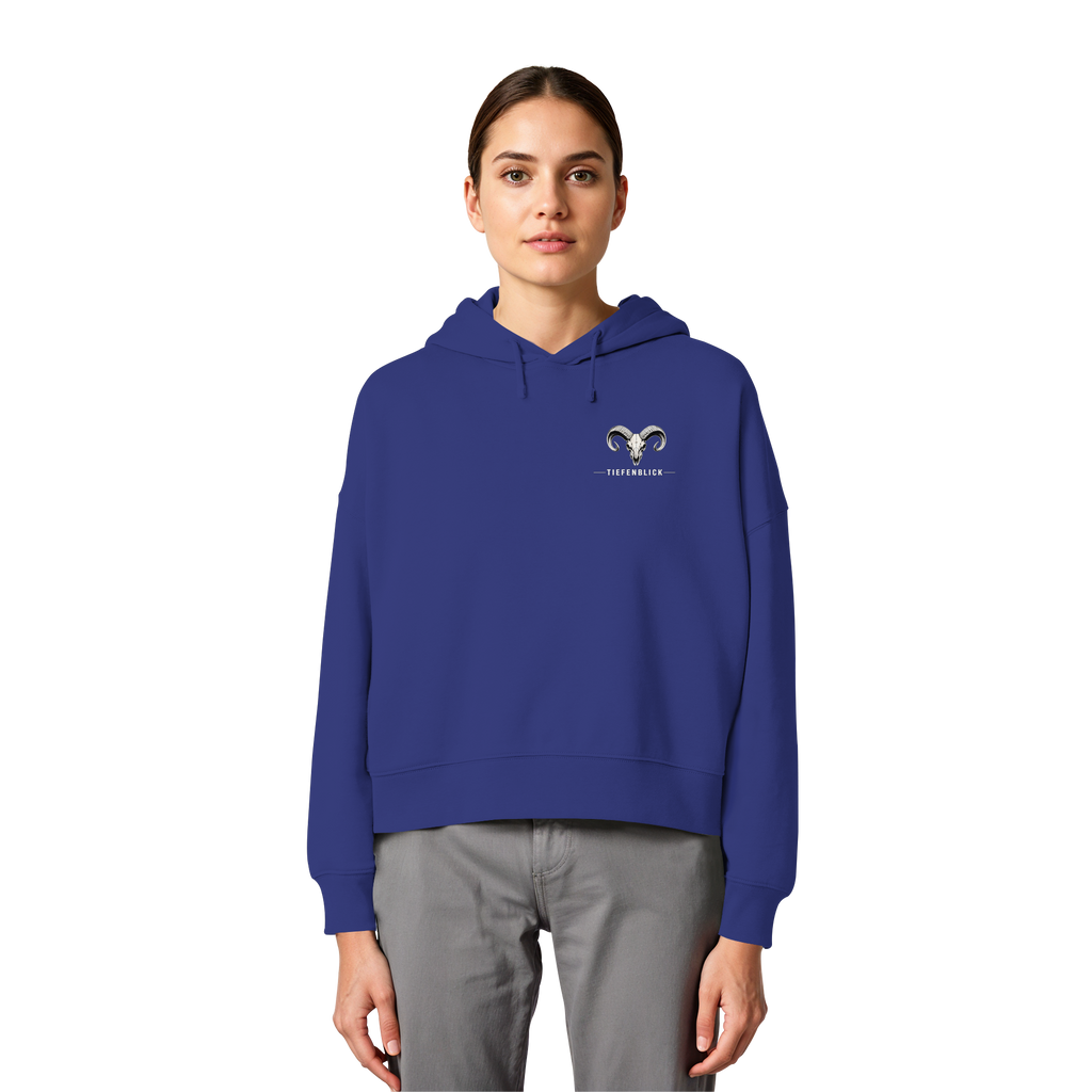 Tiefenblick Skelett Fun - Womens Organic Boxcut Hoodie