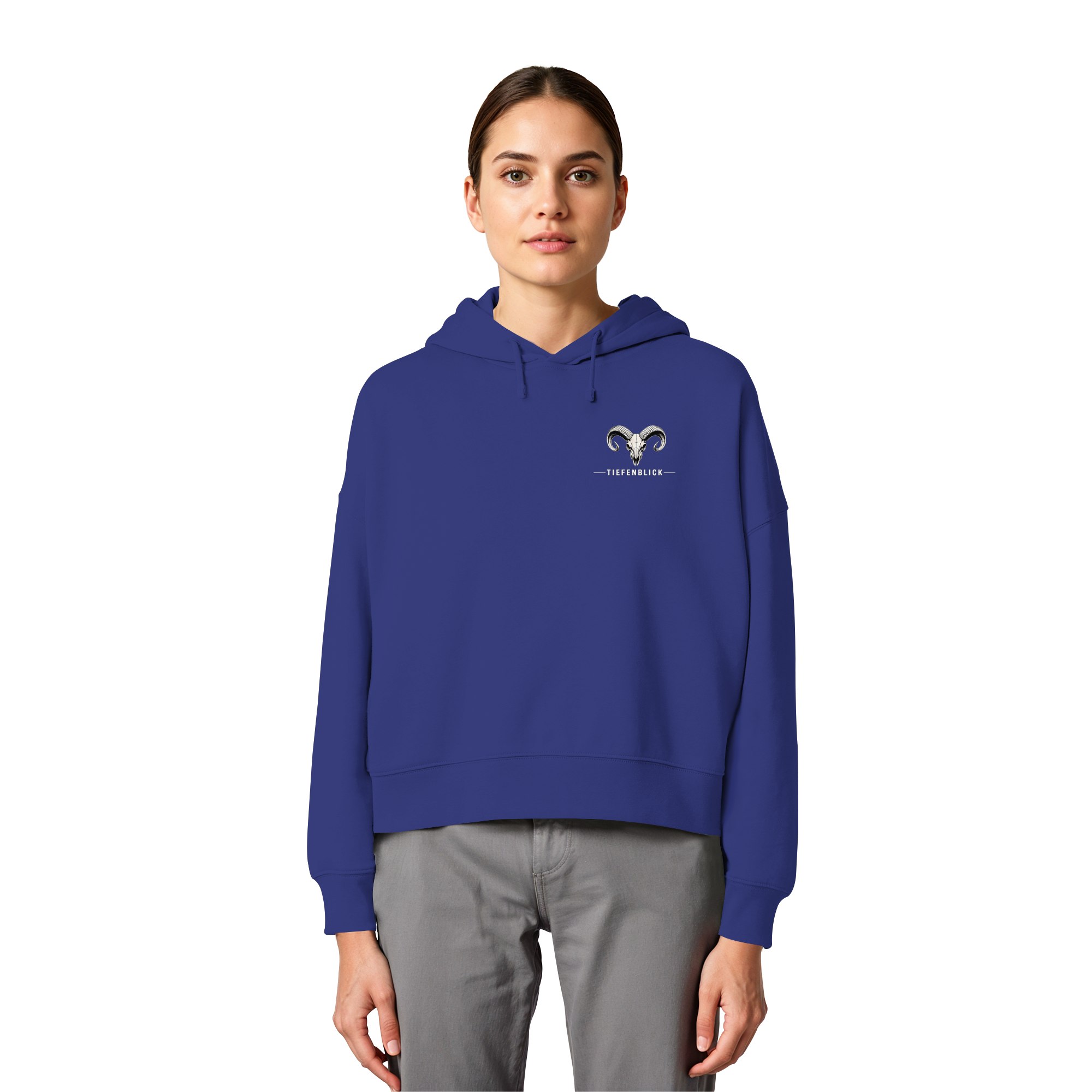 Tiefenblick Skelett Fun - Womens Organic Boxcut Hoodie