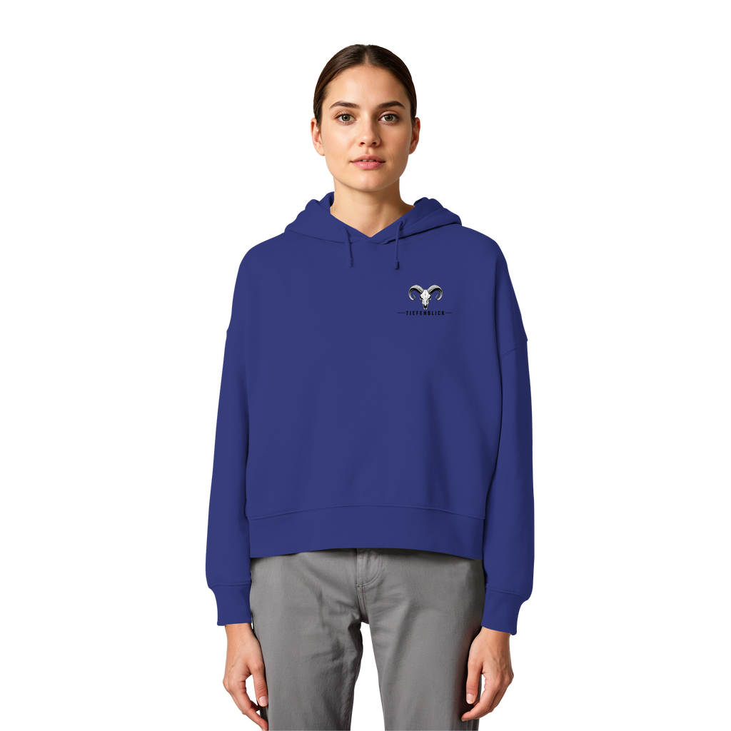 Tiefenblick Snowboarden Halfpipe - Womens Organic Boxcut Hoodie