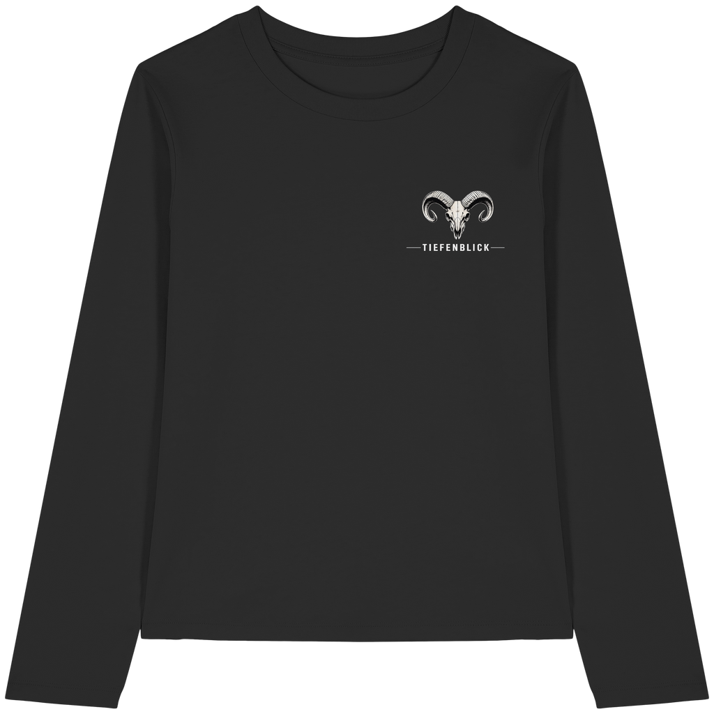 Tiefenblick Skelett Fun - Womens Organic Longsleeve T-Shirt