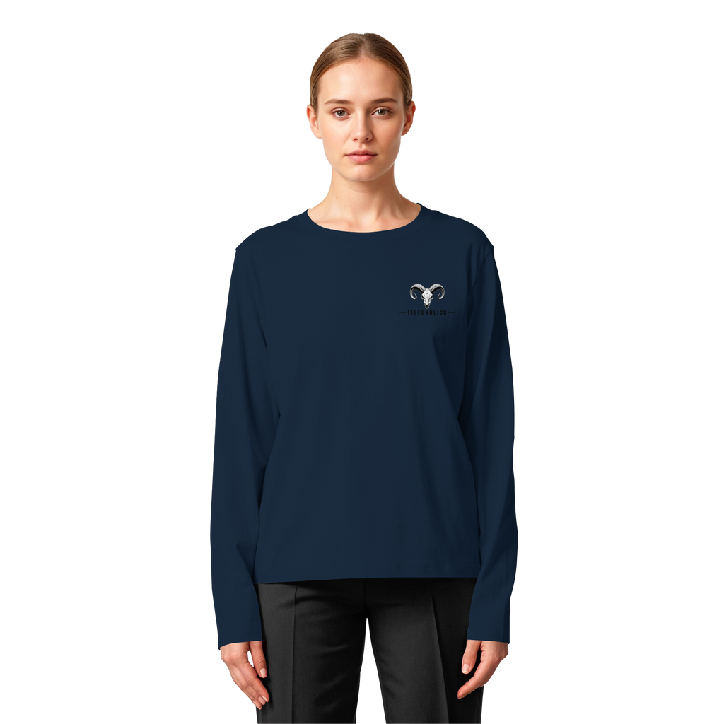 Tiefenblick Snowboarden Halfpipe - Womens Organic Longsleeve T-Shirt